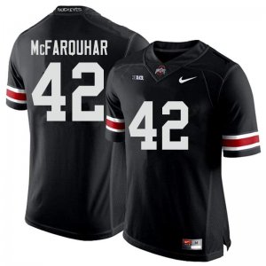 NCAA Ohio State Buckeyes Men's #42 Lloyd McFarquhar Black Nike Football College Jersey OAC6145ZN